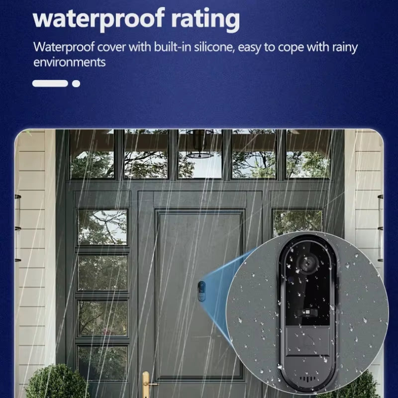 Tuya Smart Doorbell with Camera Wireless HD Video Intercom Camera Night Visual Waterproof by Bell for Smart Home Security Cam